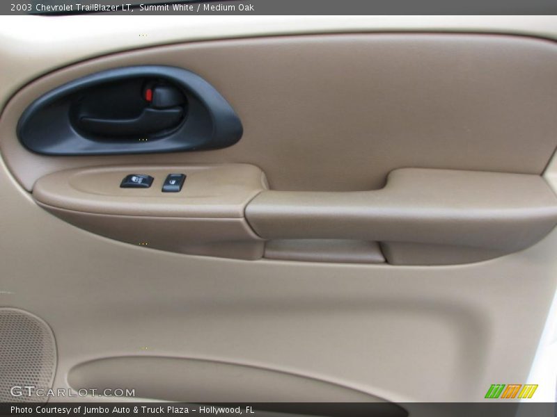 Summit White / Medium Oak 2003 Chevrolet TrailBlazer LT