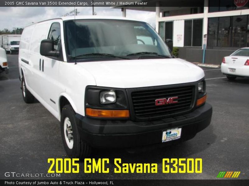 Summit White / Medium Pewter 2005 GMC Savana Van 3500 Extended Cargo