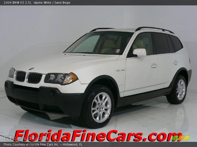 Alpine White / Sand Beige 2004 BMW X3 2.5i