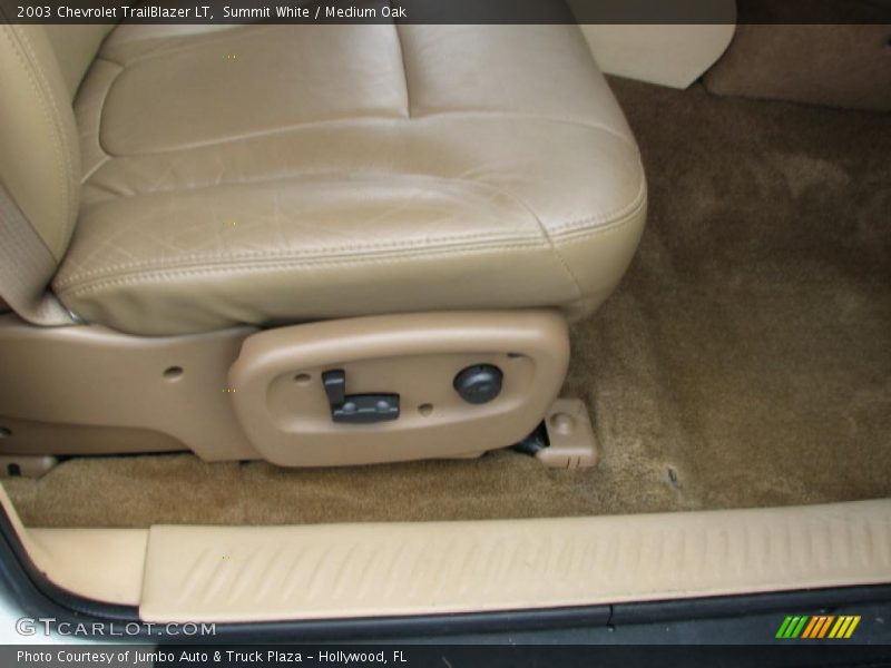 Summit White / Medium Oak 2003 Chevrolet TrailBlazer LT