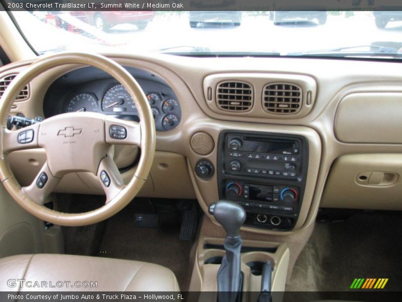 Summit White / Medium Oak 2003 Chevrolet TrailBlazer LT