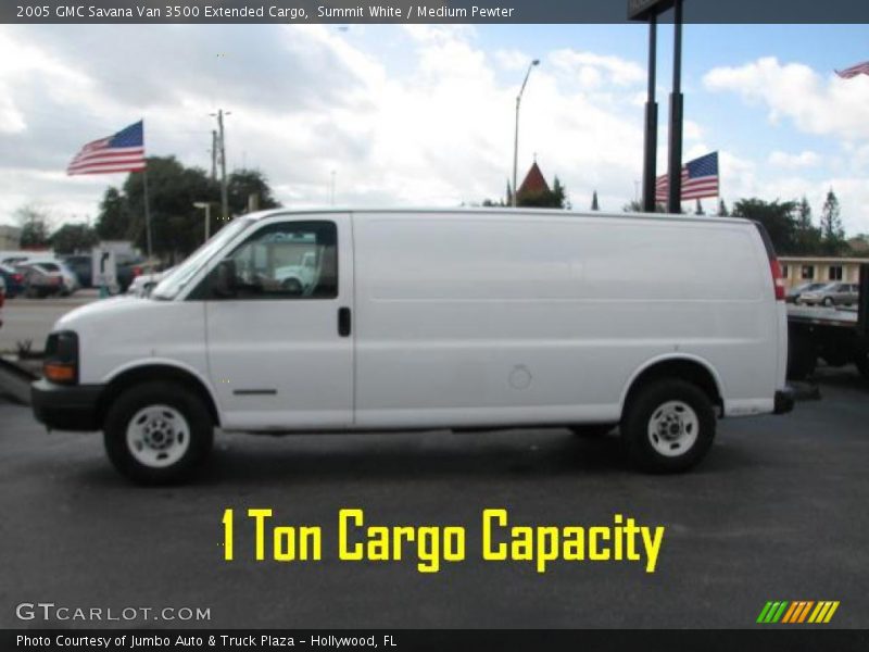 Summit White / Medium Pewter 2005 GMC Savana Van 3500 Extended Cargo