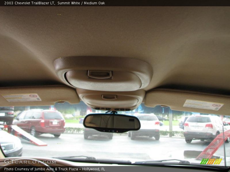 Summit White / Medium Oak 2003 Chevrolet TrailBlazer LT