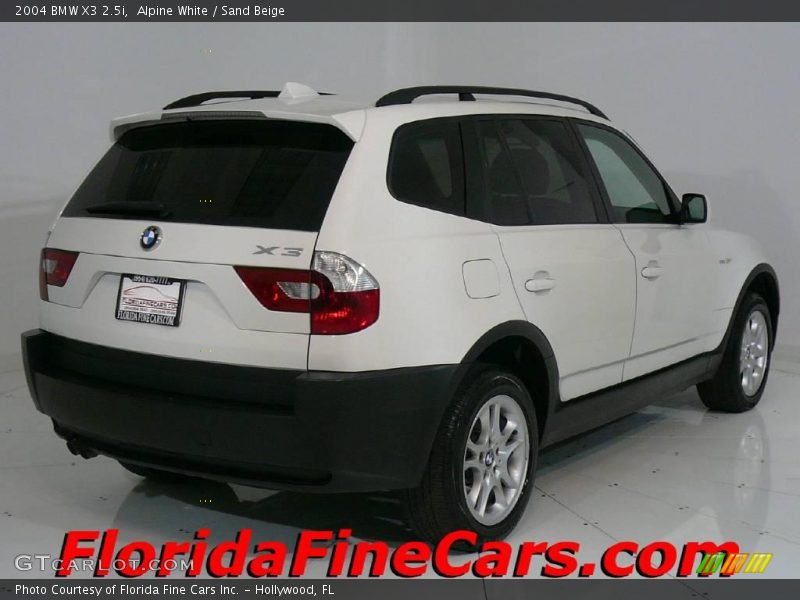 Alpine White / Sand Beige 2004 BMW X3 2.5i