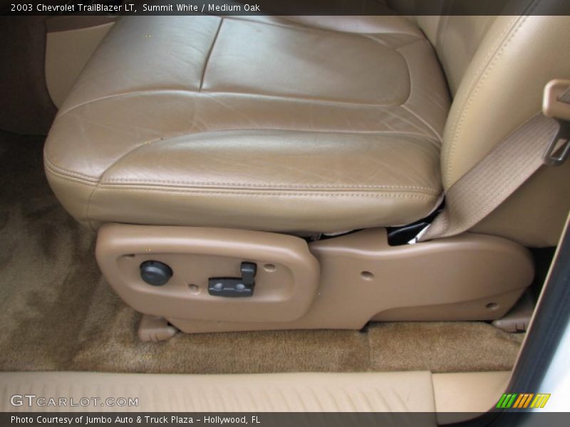 Summit White / Medium Oak 2003 Chevrolet TrailBlazer LT