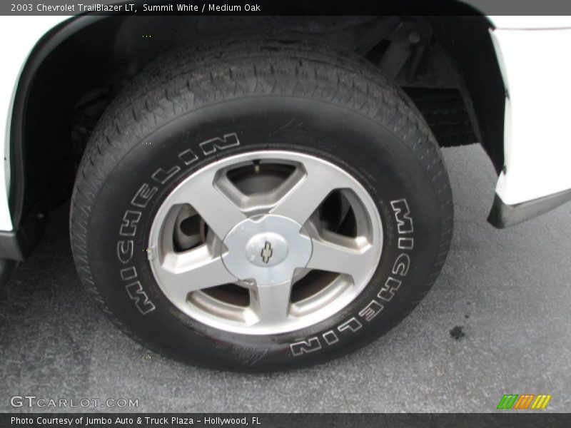 Summit White / Medium Oak 2003 Chevrolet TrailBlazer LT