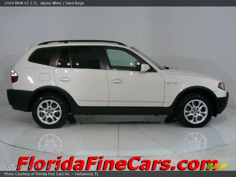 Alpine White / Sand Beige 2004 BMW X3 2.5i
