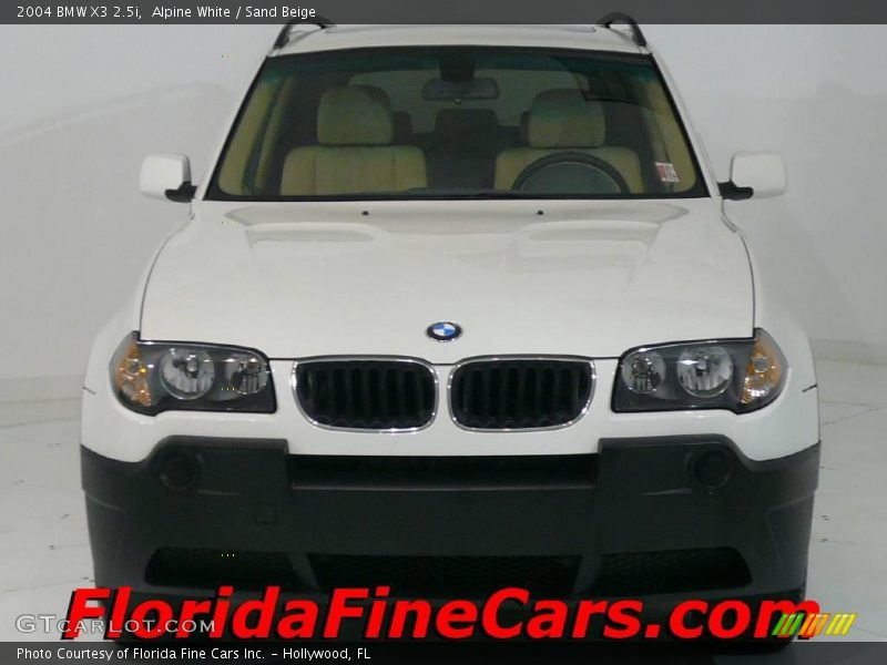 Alpine White / Sand Beige 2004 BMW X3 2.5i