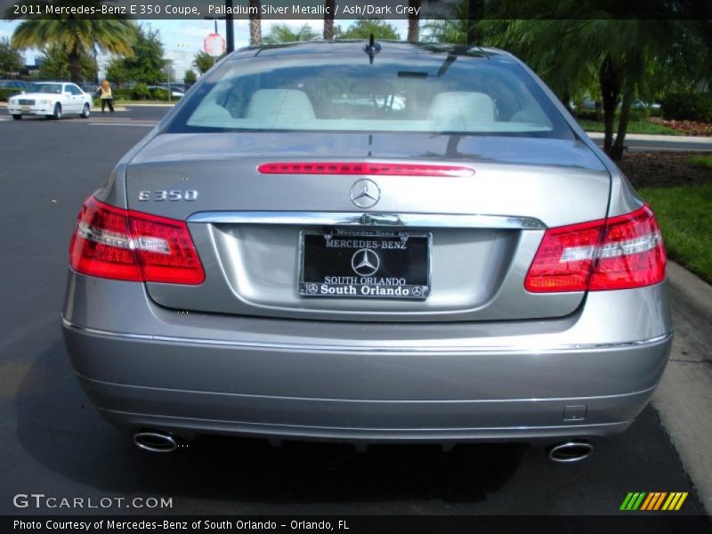 Palladium Silver Metallic / Ash/Dark Grey 2011 Mercedes-Benz E 350 Coupe