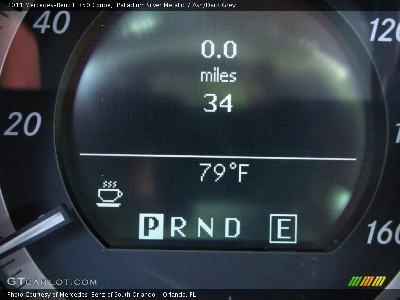 Palladium Silver Metallic / Ash/Dark Grey 2011 Mercedes-Benz E 350 Coupe