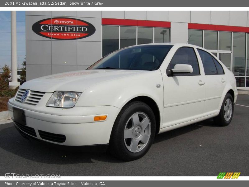 Snow White / Grey 2001 Volkswagen Jetta GLS Sedan