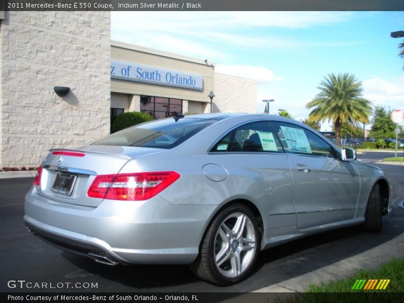 Iridium Silver Metallic / Black 2011 Mercedes-Benz E 550 Coupe