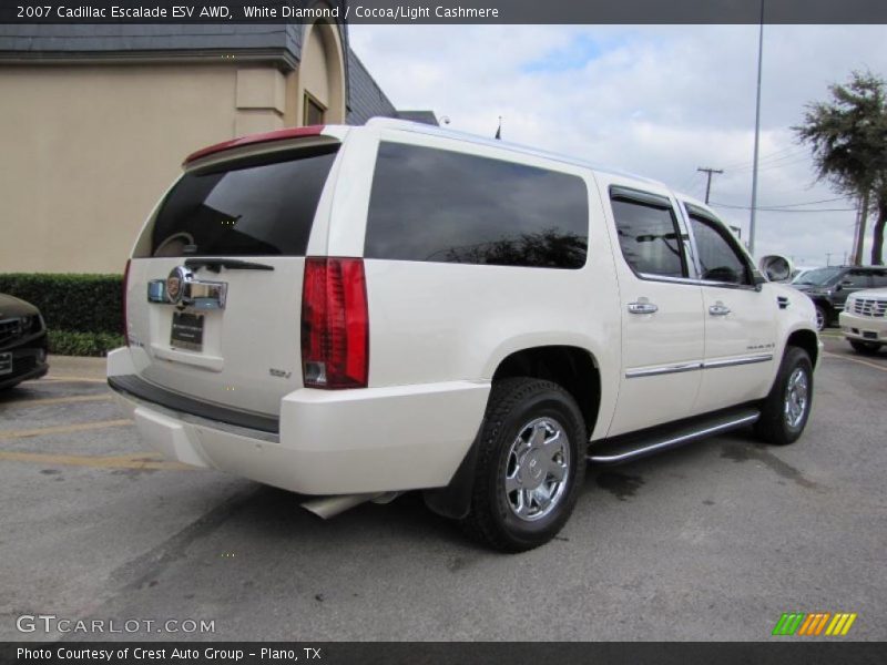White Diamond / Cocoa/Light Cashmere 2007 Cadillac Escalade ESV AWD