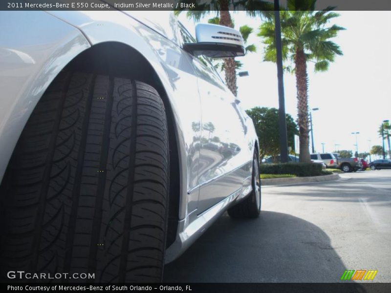 Iridium Silver Metallic / Black 2011 Mercedes-Benz E 550 Coupe