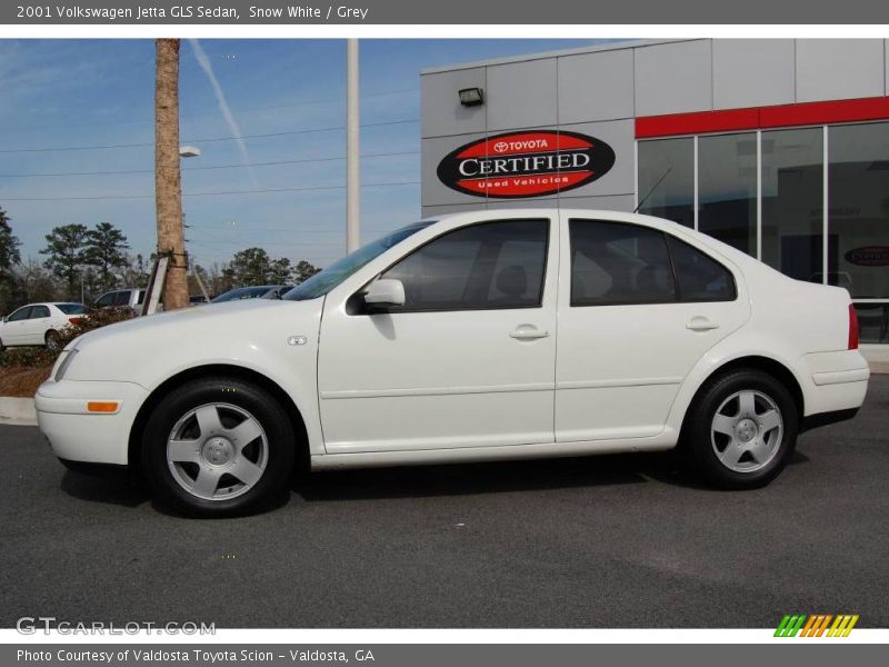 Snow White / Grey 2001 Volkswagen Jetta GLS Sedan