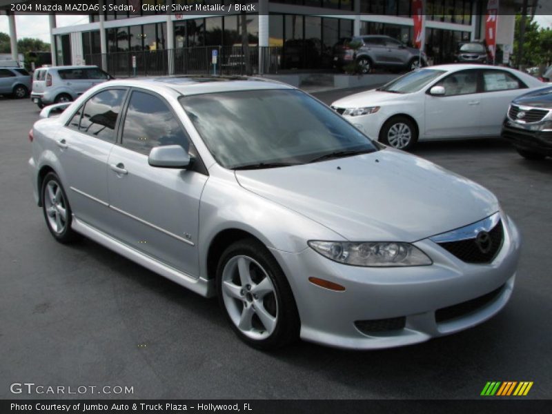 Glacier Silver Metallic / Black 2004 Mazda MAZDA6 s Sedan