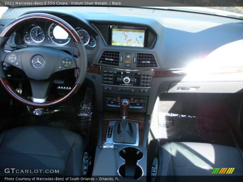 Iridium Silver Metallic / Black 2011 Mercedes-Benz E 550 Coupe