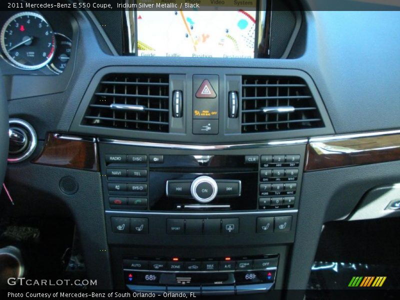 Controls of 2011 E 550 Coupe