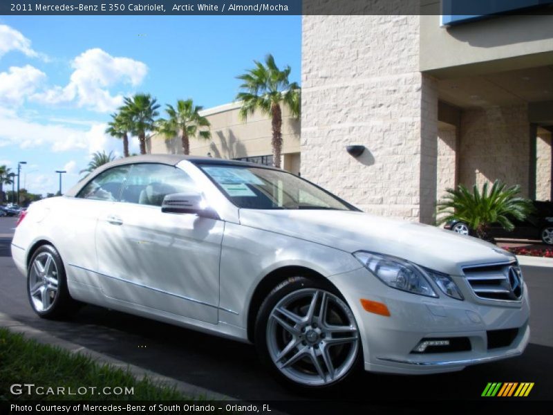 Arctic White / Almond/Mocha 2011 Mercedes-Benz E 350 Cabriolet
