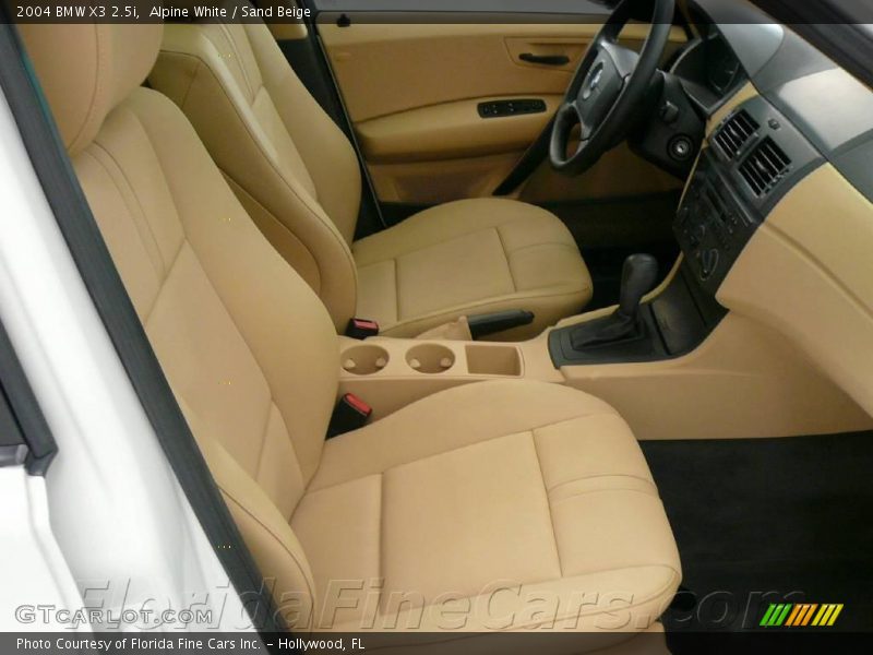 Alpine White / Sand Beige 2004 BMW X3 2.5i