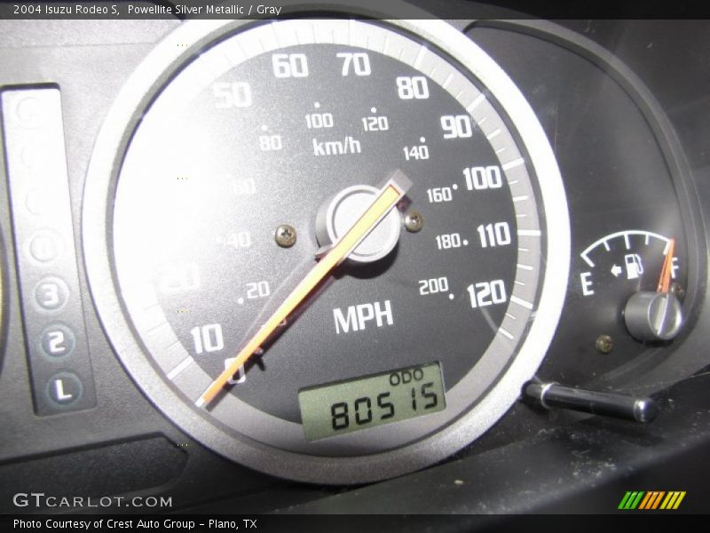Powellite Silver Metallic / Gray 2004 Isuzu Rodeo S