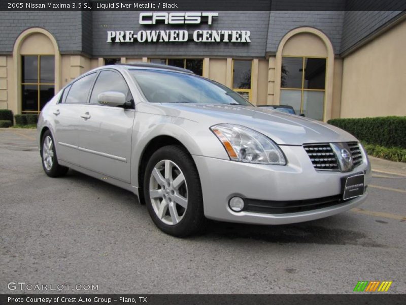 Liquid Silver Metallic / Black 2005 Nissan Maxima 3.5 SL