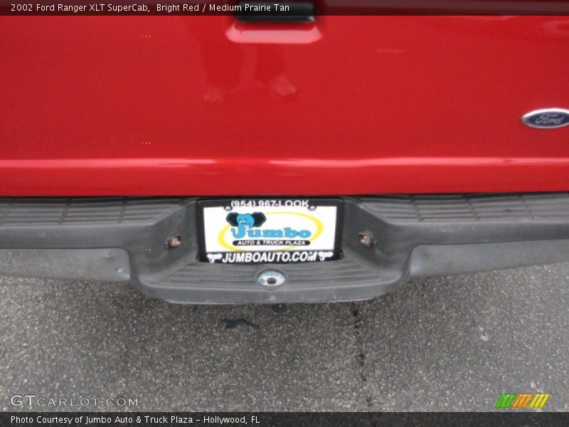 Bright Red / Medium Prairie Tan 2002 Ford Ranger XLT SuperCab