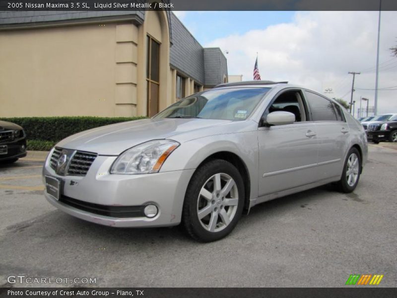 Liquid Silver Metallic / Black 2005 Nissan Maxima 3.5 SL