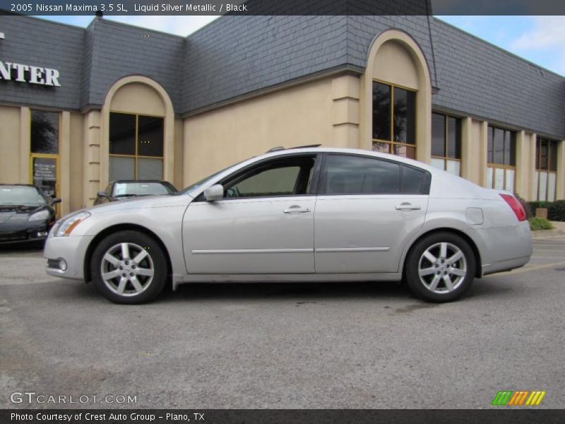 Liquid Silver Metallic / Black 2005 Nissan Maxima 3.5 SL