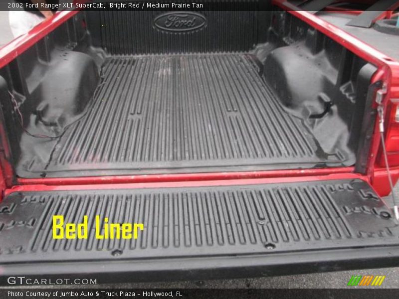 Bright Red / Medium Prairie Tan 2002 Ford Ranger XLT SuperCab