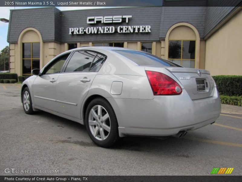 Liquid Silver Metallic / Black 2005 Nissan Maxima 3.5 SL