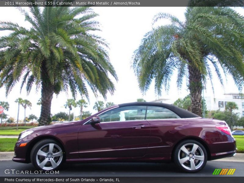 Mystic Red Metallic / Almond/Mocha 2011 Mercedes-Benz E 550 Cabriolet