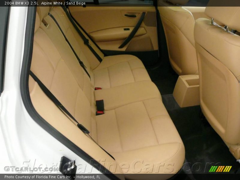 Alpine White / Sand Beige 2004 BMW X3 2.5i