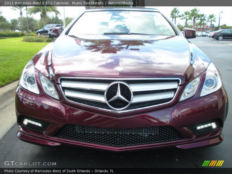 Mystic Red Metallic / Almond/Mocha 2011 Mercedes-Benz E 550 Cabriolet