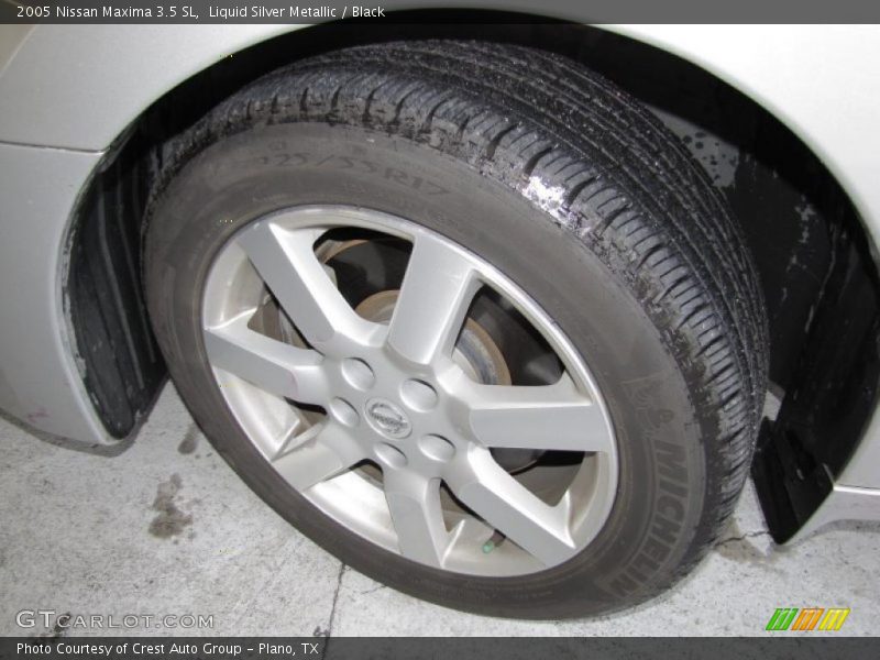 Liquid Silver Metallic / Black 2005 Nissan Maxima 3.5 SL