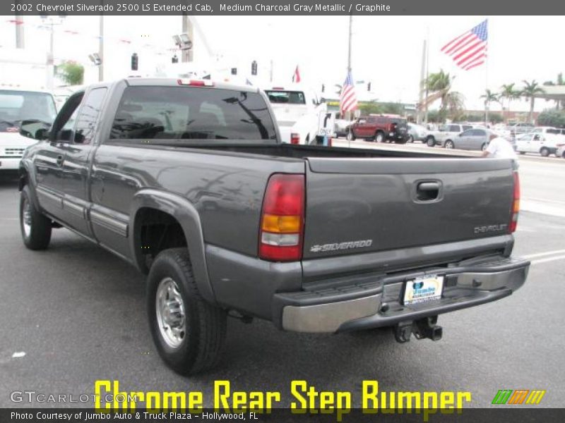 Medium Charcoal Gray Metallic / Graphite 2002 Chevrolet Silverado 2500 LS Extended Cab
