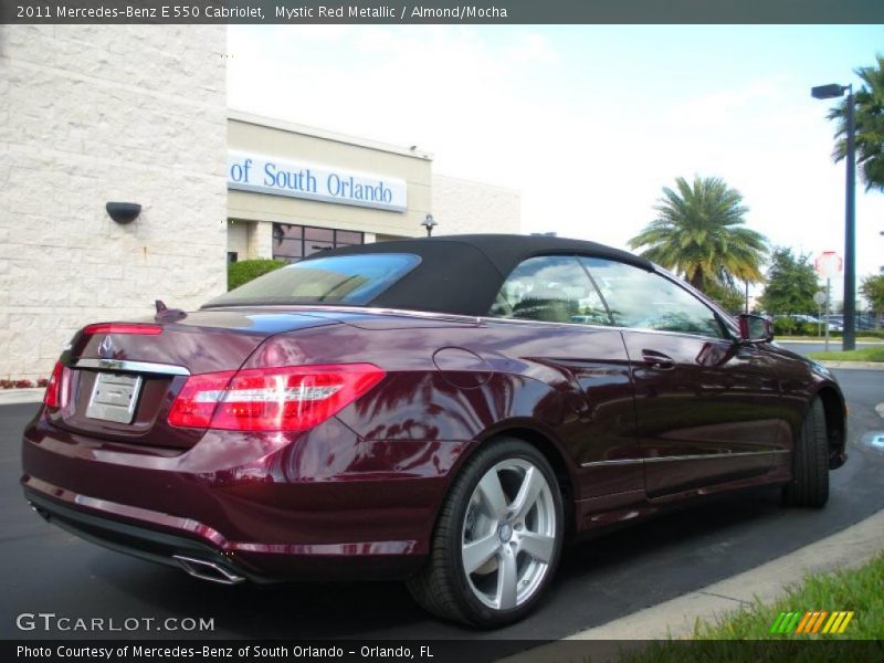 Mystic Red Metallic / Almond/Mocha 2011 Mercedes-Benz E 550 Cabriolet