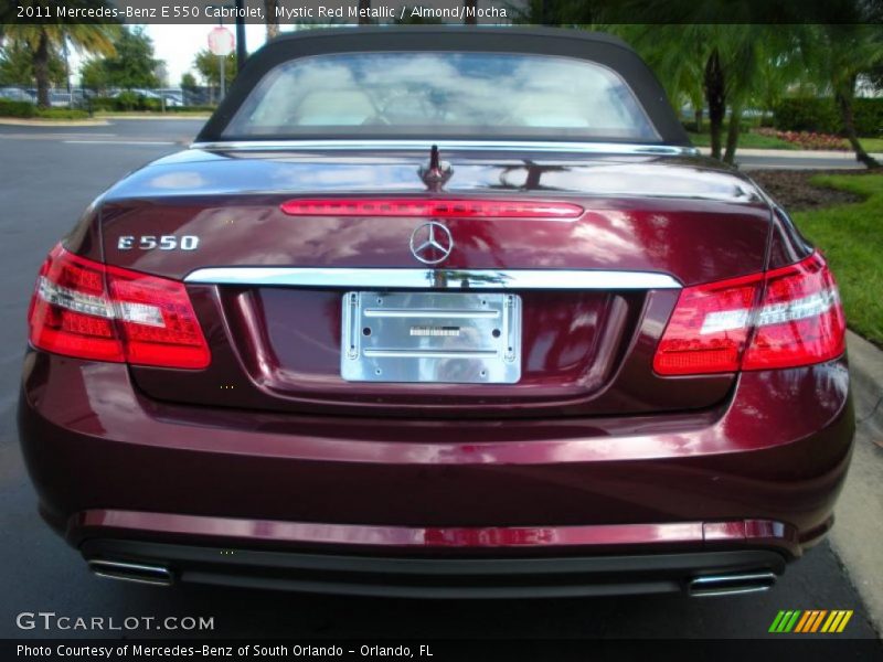 Mystic Red Metallic / Almond/Mocha 2011 Mercedes-Benz E 550 Cabriolet