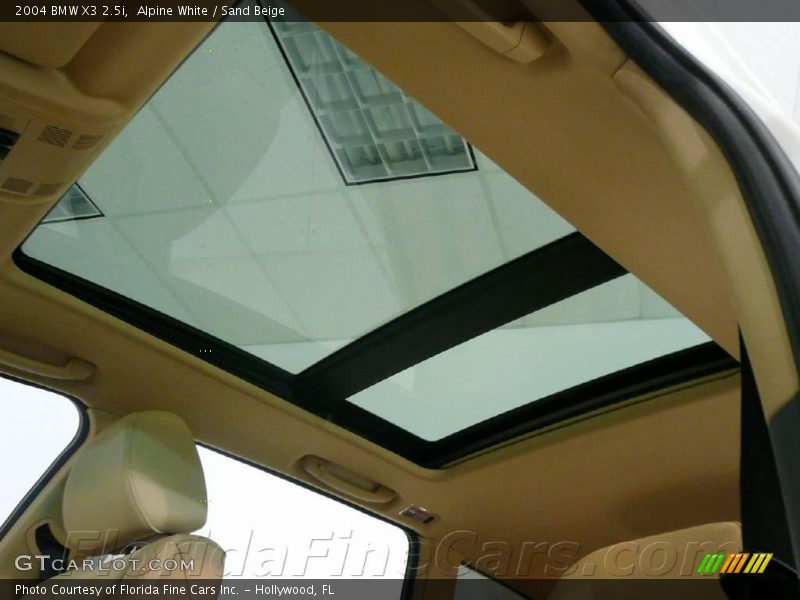 Alpine White / Sand Beige 2004 BMW X3 2.5i
