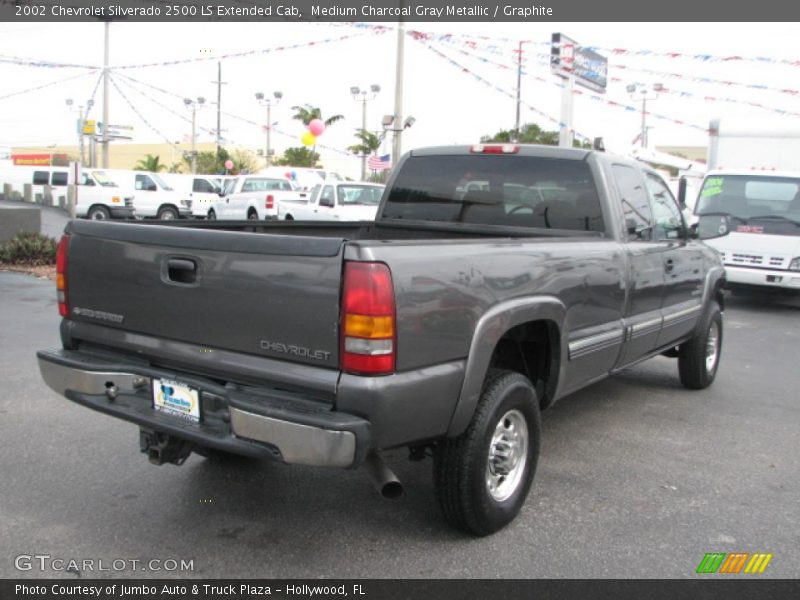Medium Charcoal Gray Metallic / Graphite 2002 Chevrolet Silverado 2500 LS Extended Cab