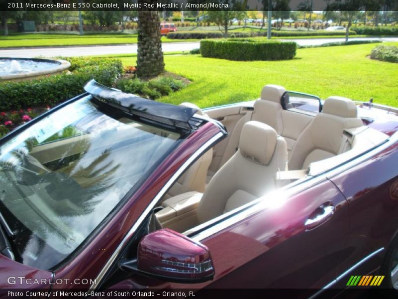 Mystic Red Metallic / Almond/Mocha 2011 Mercedes-Benz E 550 Cabriolet