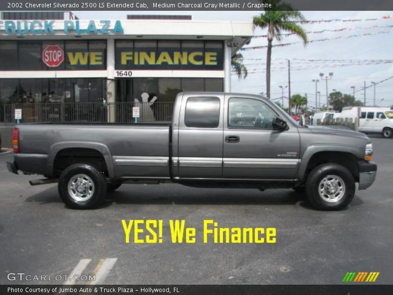 Medium Charcoal Gray Metallic / Graphite 2002 Chevrolet Silverado 2500 LS Extended Cab