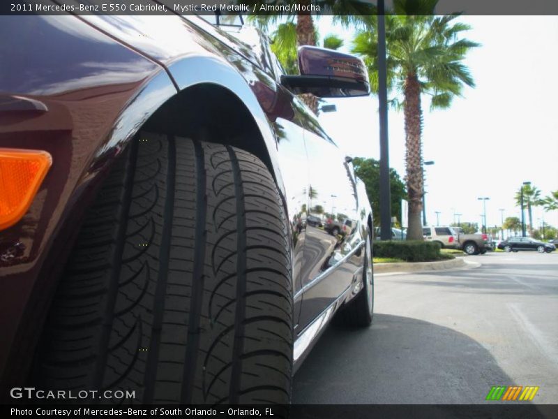 Mystic Red Metallic / Almond/Mocha 2011 Mercedes-Benz E 550 Cabriolet