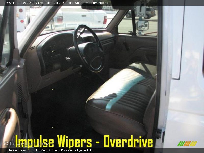 Oxford White / Medium Mocha 1997 Ford F350 XLT Crew Cab Dually