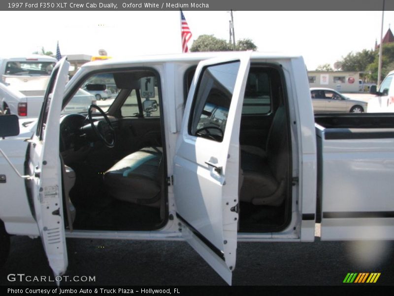Oxford White / Medium Mocha 1997 Ford F350 XLT Crew Cab Dually