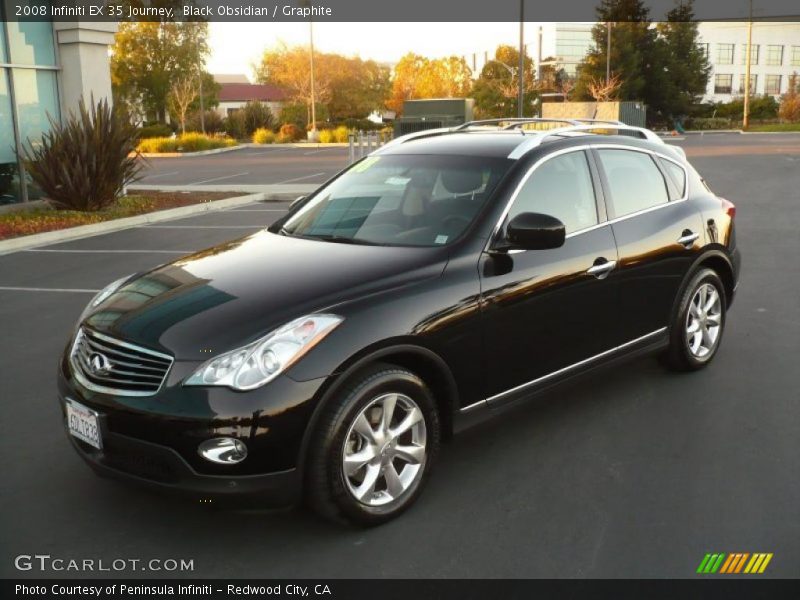 Black Obsidian / Graphite 2008 Infiniti EX 35 Journey