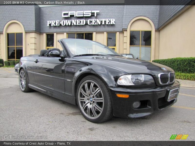Carbon Black Metallic / Black 2005 BMW M3 Convertible