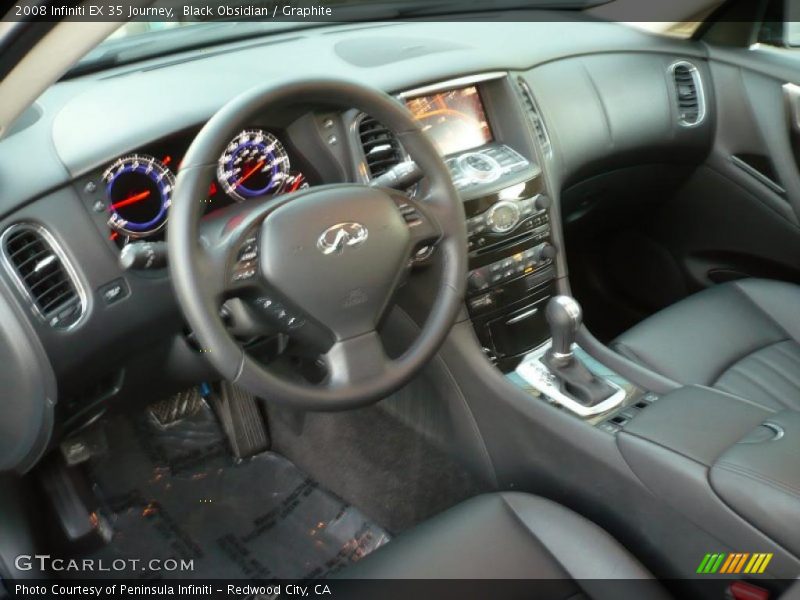 Black Obsidian / Graphite 2008 Infiniti EX 35 Journey