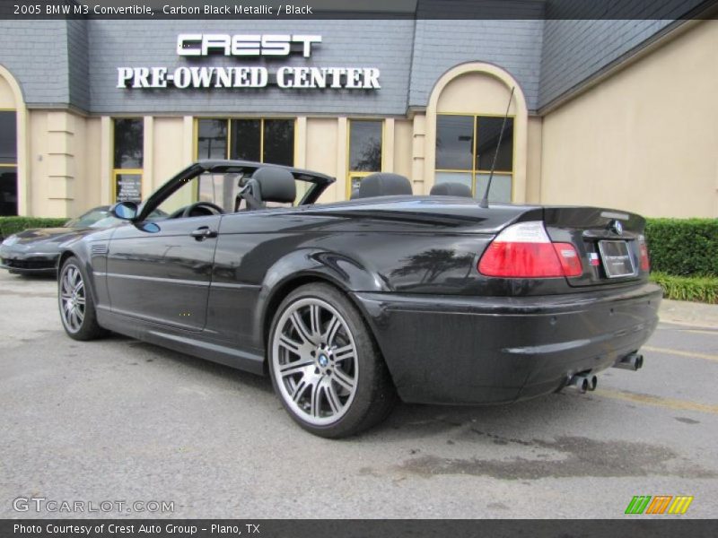 Carbon Black Metallic / Black 2005 BMW M3 Convertible