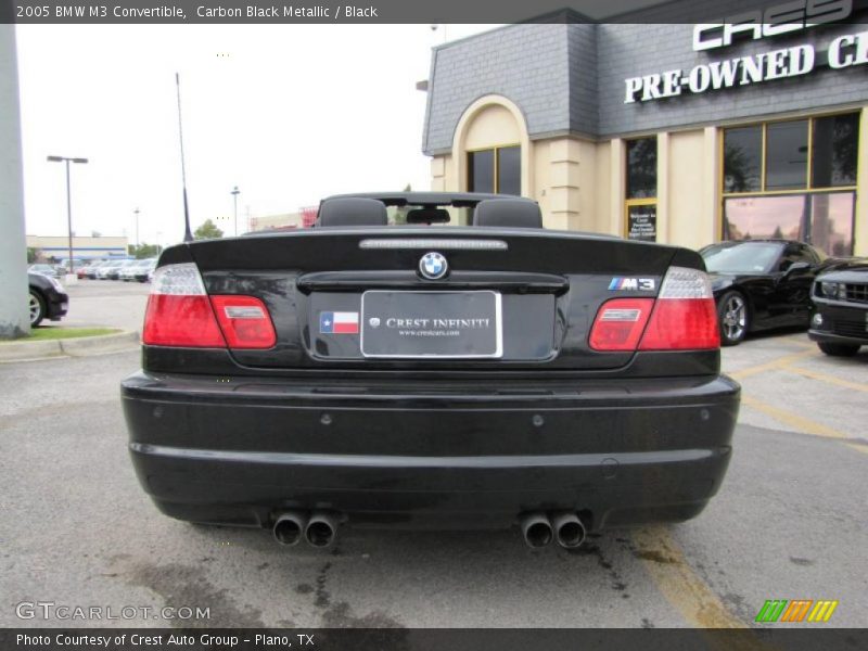 Carbon Black Metallic / Black 2005 BMW M3 Convertible